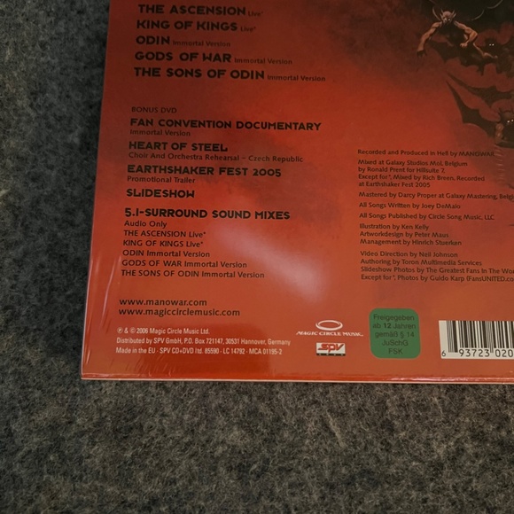 MANOWAR 2006 The Sons of Odin Immortal Edition CD + Bonus DVD - Picture 6 of 7